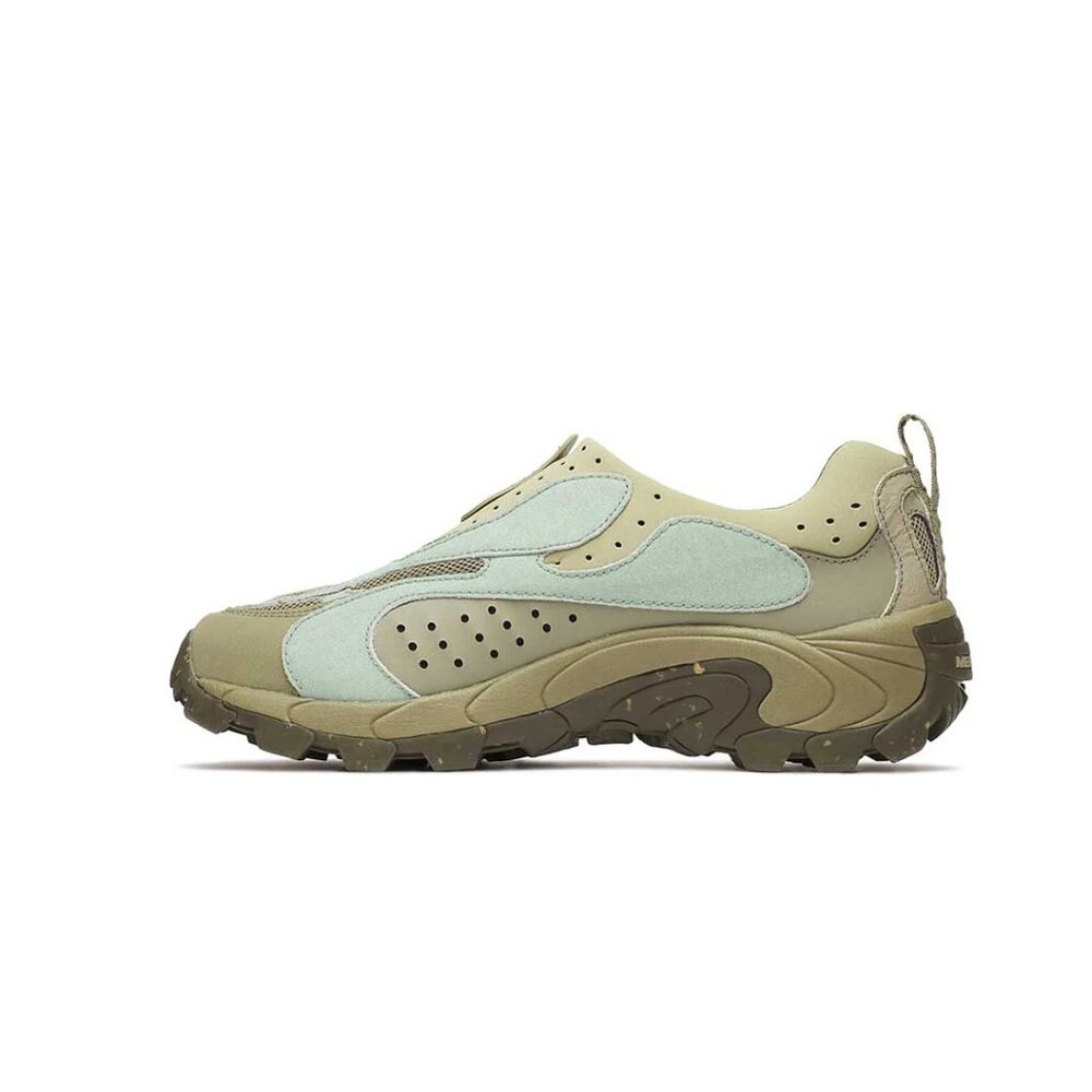 Merrell Moc Speed Streak Evo SE Suede Sneakers Mens SLIP-ON SIZE 10 Olive NEW - Picture 11 of 14